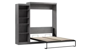 Murphy Beds - Queen Bestar Office Furniture 90in W Queen Murphy Bed with Closet Organizer