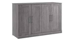 Murphy Beds - Full Bestar Office Furniture 69in W Full Cabinet Bed with Mattress