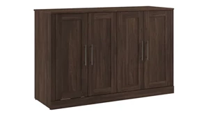 Murphy Beds - Full Bestar Office Furniture 69in W Full Cabinet Bed with Mattress