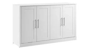 Murphy Beds - Queen Bestar Office Furniture 75in W Queen Cabinet Bed with Mattress