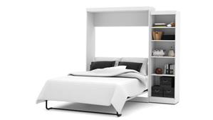 Murphy Beds - Queen Bestar Office Furniture 90in W Queen Murphy Bed with Storage Unit