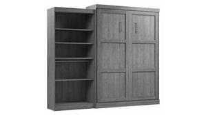Murphy Beds - Queen Bestar Office Furniture 101in W Queen Murphy Bed with Storage Shelves