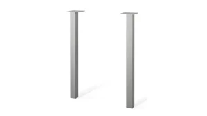 Desk Parts & Accessories Bestar 2in W Set of Two Metal Legs