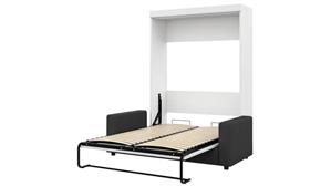 Murphy Beds - Full Bestar Office Furniture 73in W Full Murphy Bed and Sofa