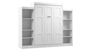 Murphy Beds - Queen Bestar Office Furniture Queen Murphy Bed with Closet Organizers (115in W)