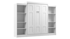 Murphy Beds - Full Bestar Office Furniture Full Murphy Bed with Closet Organizers (110in W)