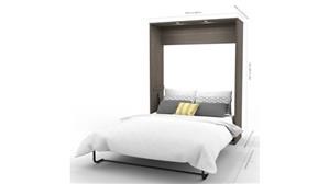 Murphy Beds - Queen Bestar Office Furniture 125in W Queen Murphy Bed with 2 Closet Organizers