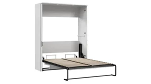 Murphy Beds - Full Bestar Office Furniture 60in W Full Murphy Bed with Desk