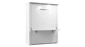 Murphy Beds - Queen Bestar Office Furniture 66in W Queen Murphy Bed with Desk