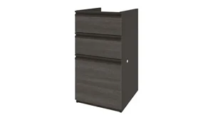Vertical File Cabinets Bestar 3 Drawer Pedestal