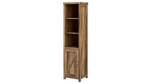 Bookcases Bush Furniture Tall Narrow 5 Shelf Bookcase with Door