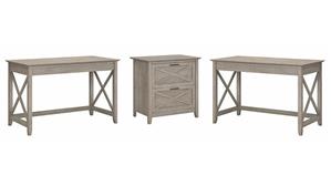 Computer Desks Bush Furniture 2 Person Desk Set with Lateral File Cabinet