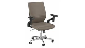 Office Chairs Bush Furniture Mid Back Leather Office Chair