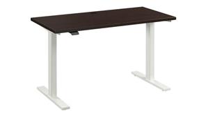 Standing Desks - Electronically Adjustable Bush Furniture 48in W x 24in D Electric Height Adjustable Standing Desk