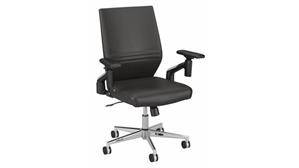 Office Chairs Bush Furniture Mid Back Leather Office Chair