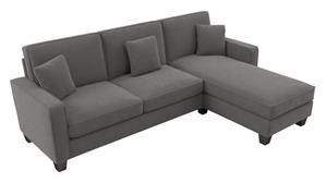 Sectional Sofas Bush Furniture 102in W Sectional Couch with Reversible Chaise Lounge
