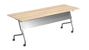 Training Tables Office Source 72in x 24in Flip Top Nesting Table