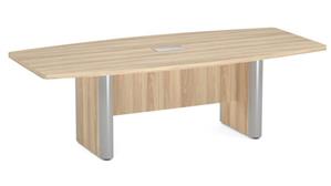 Conference Tables Office Source 8ft Boat Shaped Elliptical Base Conference Table