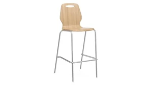 Stools Office Source Hourglass Bentwood Bar Height Cafe Stool (Set of 2)