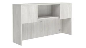 Desk Hutches Office Source 66" Hutch with 2 Laminate Wood Doors