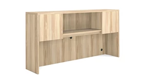 Desk Hutches Office Source 66" Hutch with 2 Laminate Wood Doors