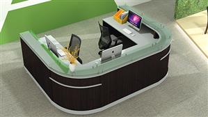 Reception Desks - U Shaped Office Source U-Shaped Reception Desk