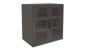Low Storage Cabinets Office Source 3 Shelf Cabinet with Glass Doors
