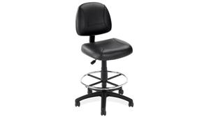 Drafting Stools Office Source Black Leather Task Stool