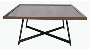 Coffee Tables Office Source 36in Square Veneer Top Coffee Table