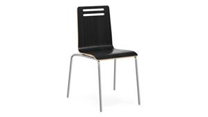 Stackable Meeting Chairs Office Source Square Bentwood Standard Height Cafe Chair (Set of 2)