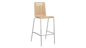 Stools Office Source Square Bentwood Bar Height Cafe Stool (Set of 2)