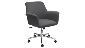 Conference Room Chairs Office Source Mid Back Swivel Chair with Chrome Base