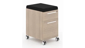 Mobile File Cabinets Corp Design Deluxe Mobile Pedestal (Box / File) - Assembled