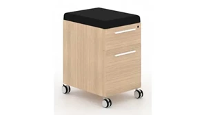 Mobile File Cabinets Corp Design Deluxe Mobile Pedestal (Box / File) - Assembled