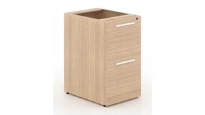 Vertical File Cabinets Corp Design Deluxe 2 Drawer Pedestal (File / File) - Assembled