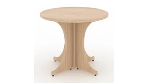 Conference Tables Corp Design Round Conference Table 36in Thermofused Laminate Top