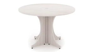 Conference Tables Corp Design Round Conference Table 48in Thermofused Laminate Top