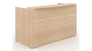 Reception Stand-Alone Desk Corp Design 72in Double Pedestal Reception Desk