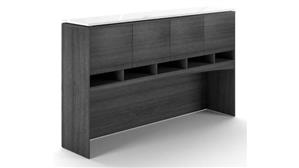 Hutches Corp Design 66in Deluxe Hutch with Floated Glass Top