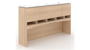 Hutches Corp Design 66in Deluxe Hutch with Floated Glass Top