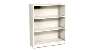 Bookcases HON 34-1/2in W x 12-5/8in D x 41in H Three-Shelf Metal Bookcase