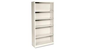 Bookcases HON 34-1/2in W x 12-5/8in D x 72in H  Five-Shelf Metal Bookcase