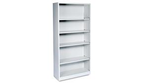 Bookcases HON 34-1/2in W x 12-5/8in D x 72in H Five-Shelf Metal Bookcase