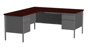 Steel & Metal Desks Hirsh Industries 66" x 72" Corner Left Return