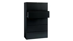 Lateral File Cabinets Hirsh Industries 42in W Five Drawer Lateral File