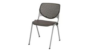 Stackable Meeting Chairs KFI Seating Poly Stack Chair with Perforated Back