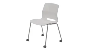 Stackable Meeting Chairs KFI Seating Armless Stack Chair with Casters