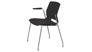 Stackable Meeting Chairs KFI Seating 4-Leg Office Stack Chair with Arms
