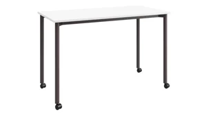 Writing Desks KFI Seating 24in D x 48in W Office Desk with Casters