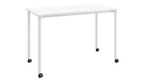 Writing Desks KFI Seating 24in D x 48in W Office Desk with Casters